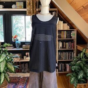 Open Knit Net Tank